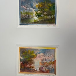 Pejzaż XIV - dyptyk