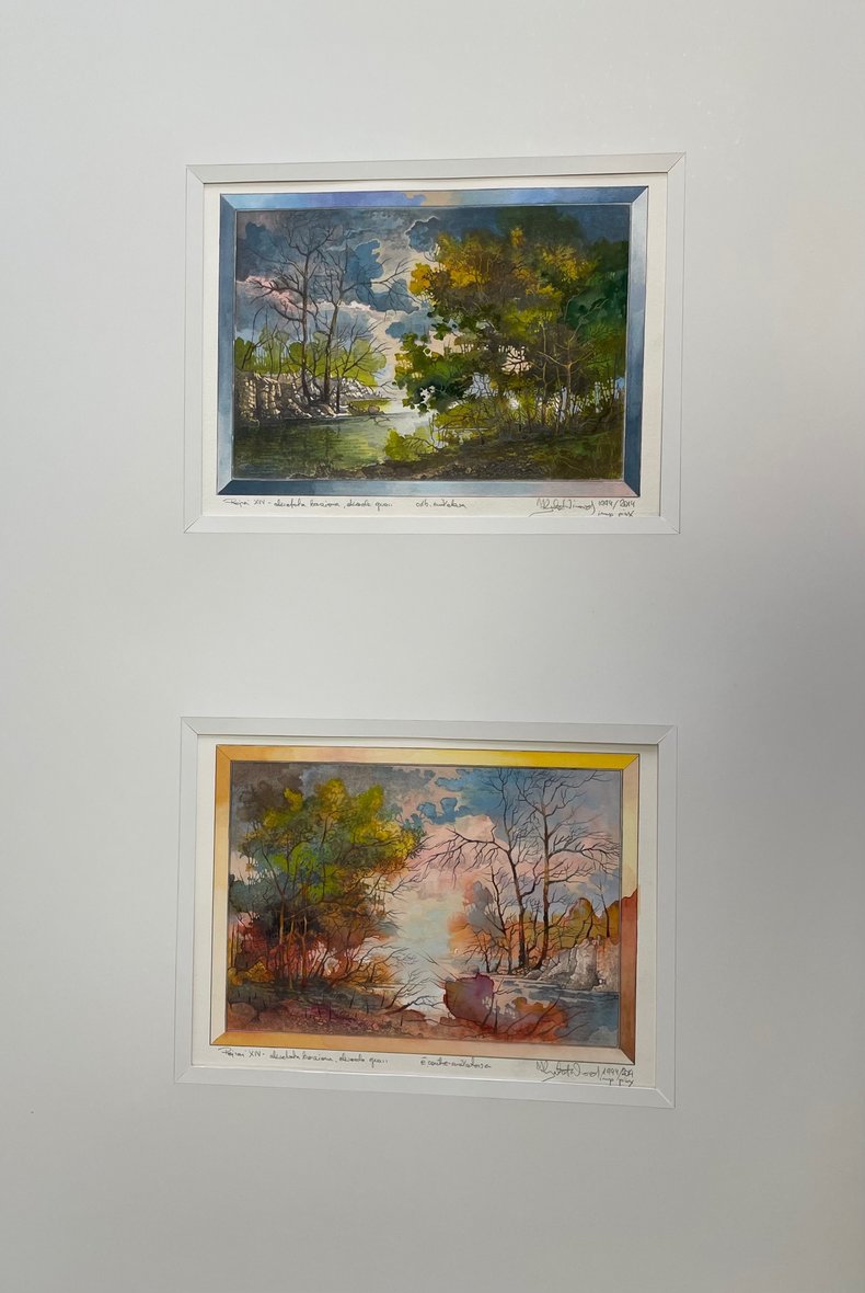 Pejzaż XIV - dyptyk