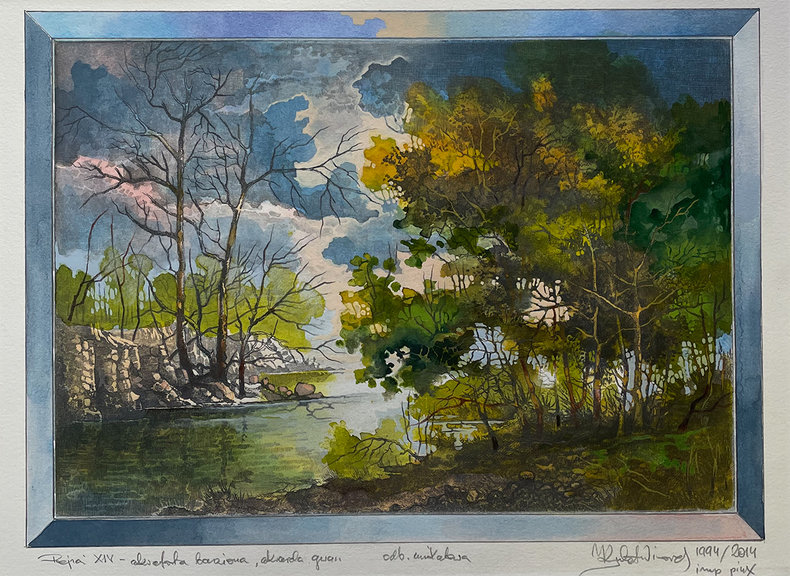 Pejzaż XIV - dyptyk