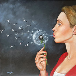 Urodziny Natalii / akryl i olej na płótnie