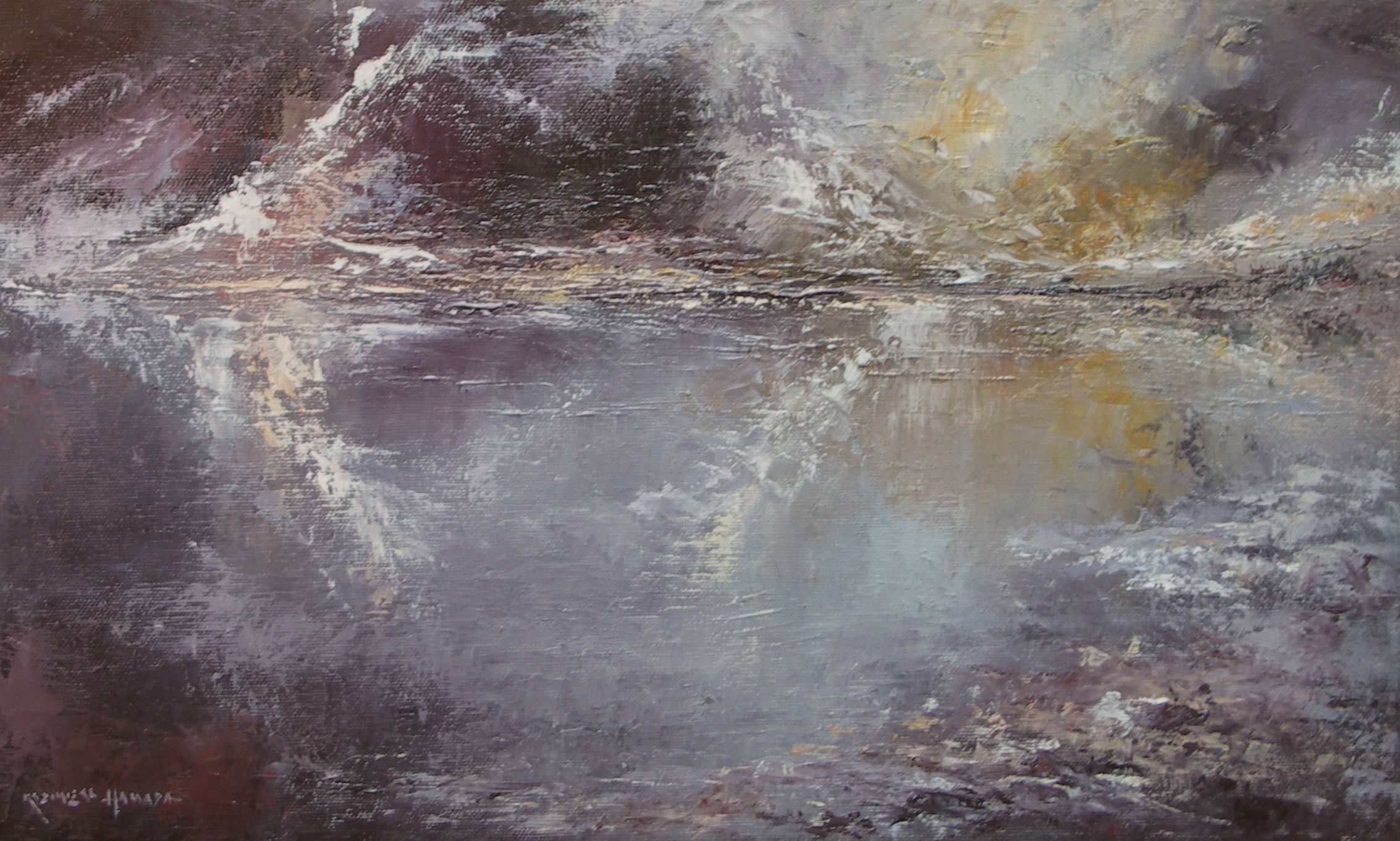 W górach nad stawem