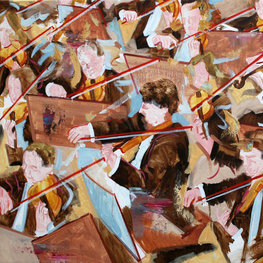 Beżowy marsz - sekcja skrzypiec