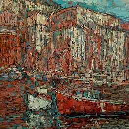 Dzielnica portowa w czerwieniach