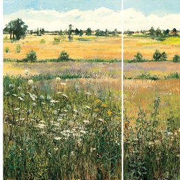 Tesia na łące w Krężlu z widokiem na Markotówz cyklu All my Loving