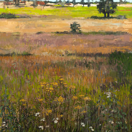 Tesia na łące w Krężlu z widokiem na Markotówz cyklu All my Loving