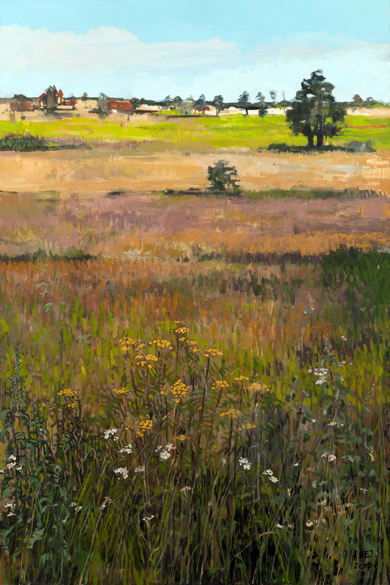 Tesia na łące w Krężlu z widokiem na Markotówz cyklu All my Loving