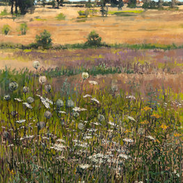 Tesia na łące w Krężlu z widokiem na Markotówz cyklu All my Loving