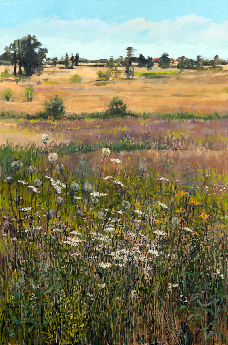 Tesia na łące w Krężlu z widokiem na Markotówz cyklu All my Loving