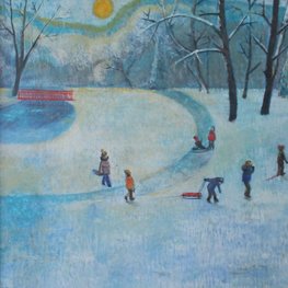 Zima w parku