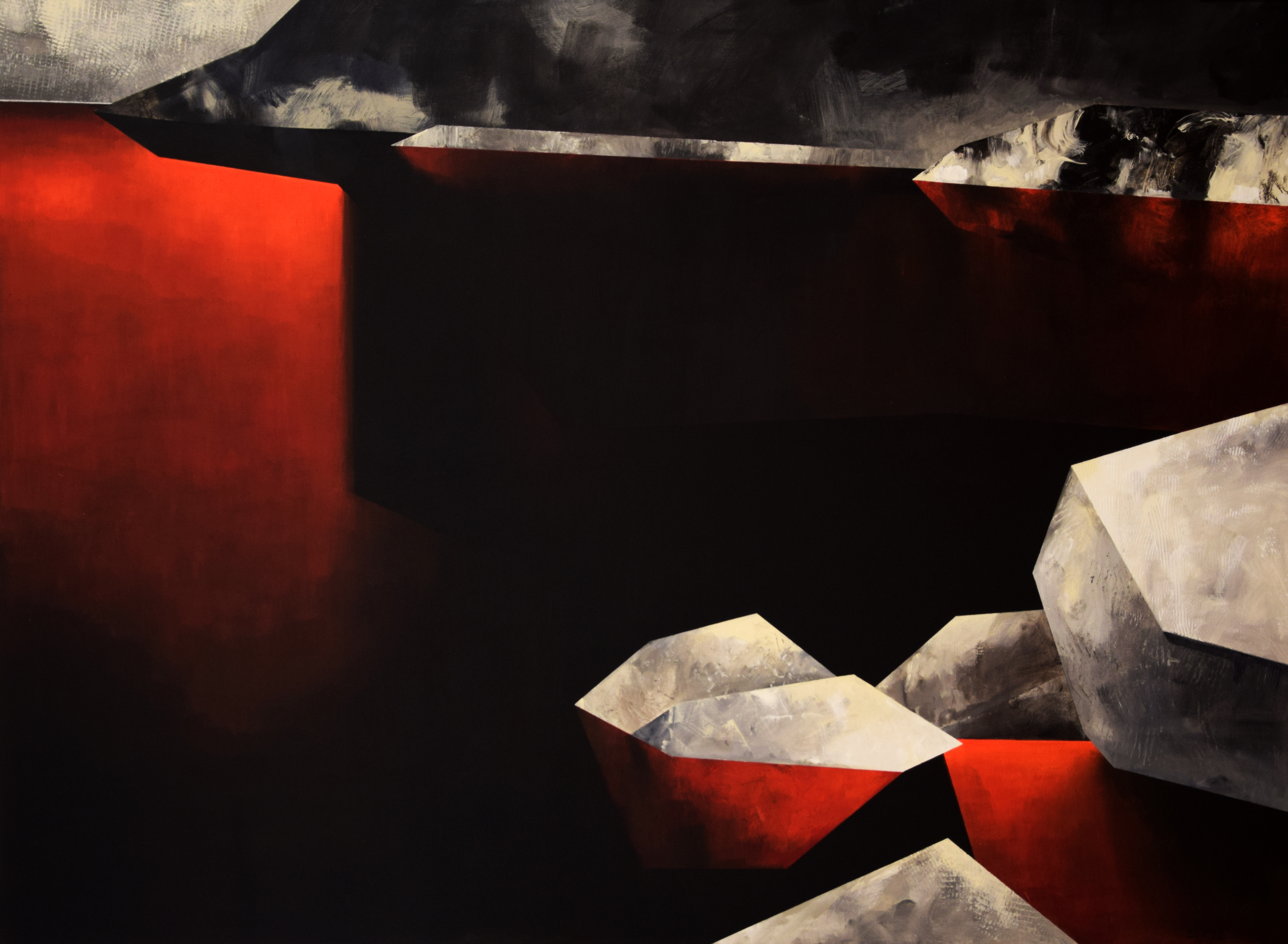 Czarny Staw Gąsienicowy - białe skały