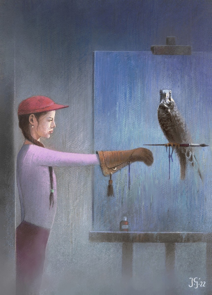 Dziewczyna z sokołem