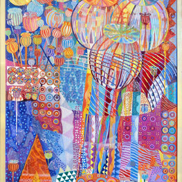 Kompozycja z makówkami