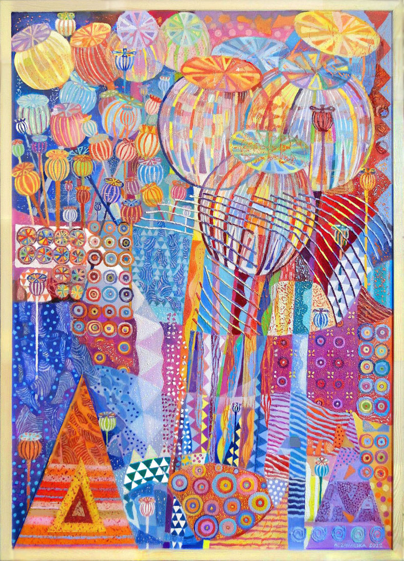 Kompozycja z makówkami