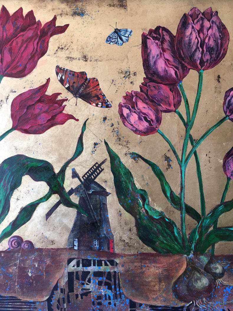Tulipany i Młyn