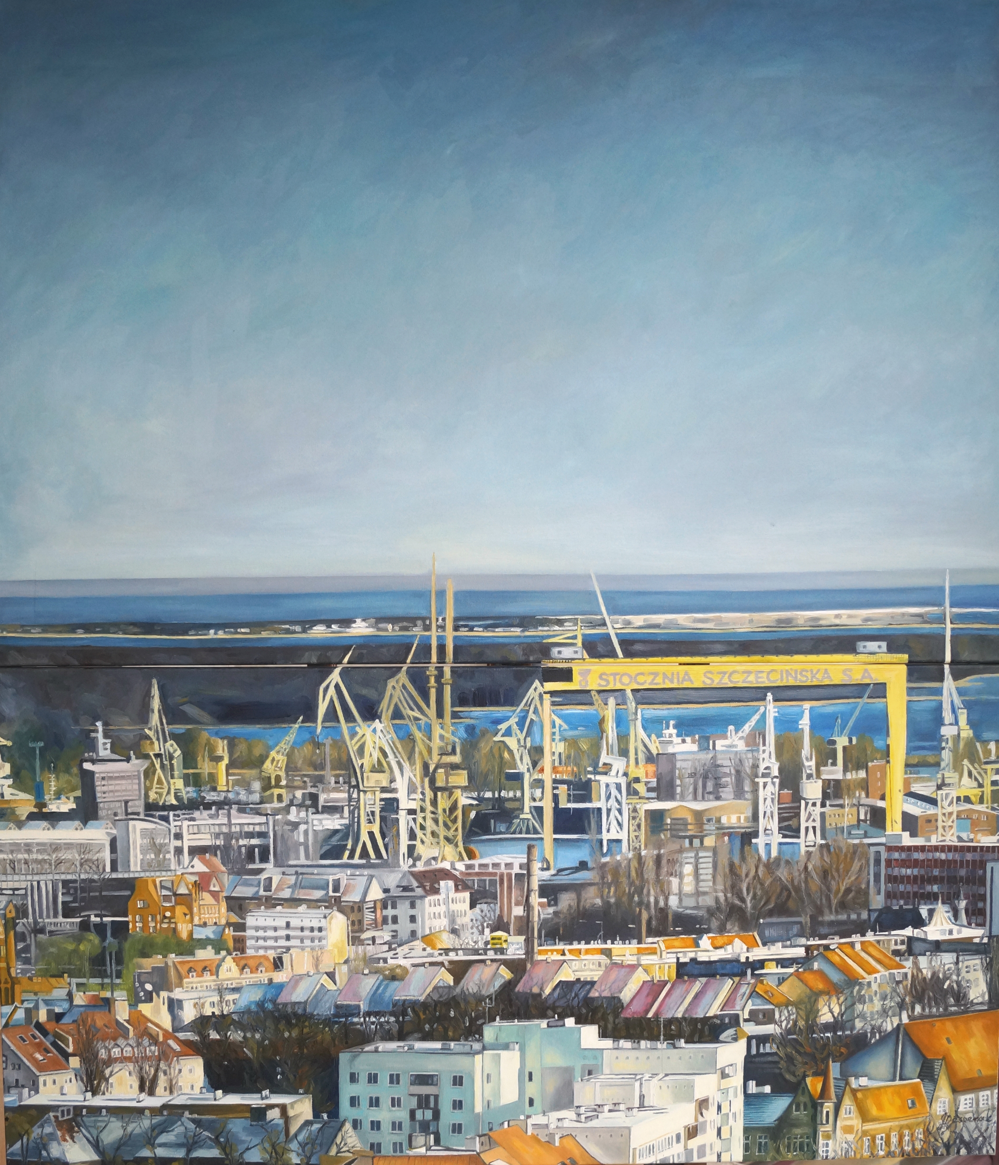 Szczecin - widok na stocznię