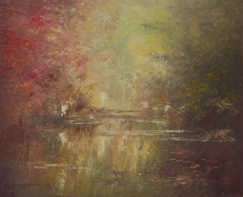 Nad jesiennym stawem