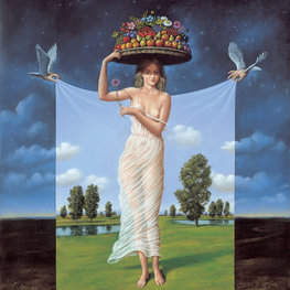 Dziewczyna z owocami - Inkografia format M