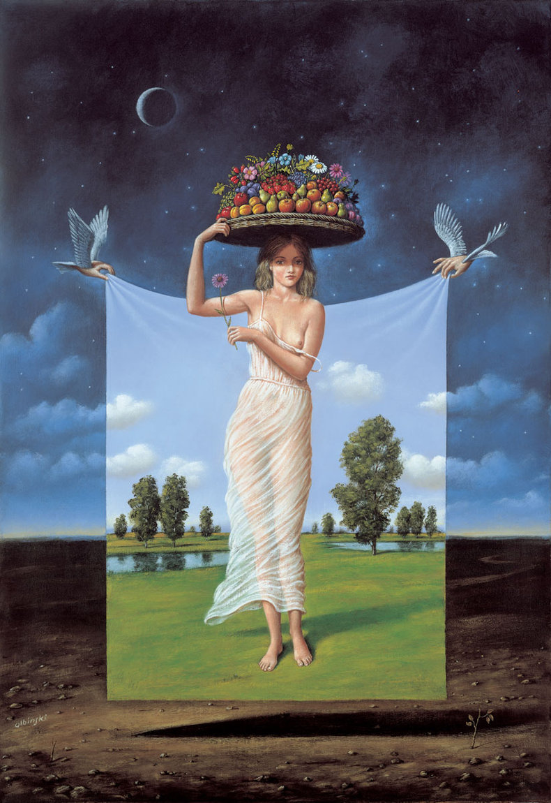 Dziewczyna z owocami - Inkografia format M