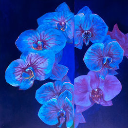 Orchidea w błękicie III