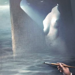 Kreator światła - akryl na płótnie