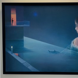 Marzyciel - akryl na płótnie