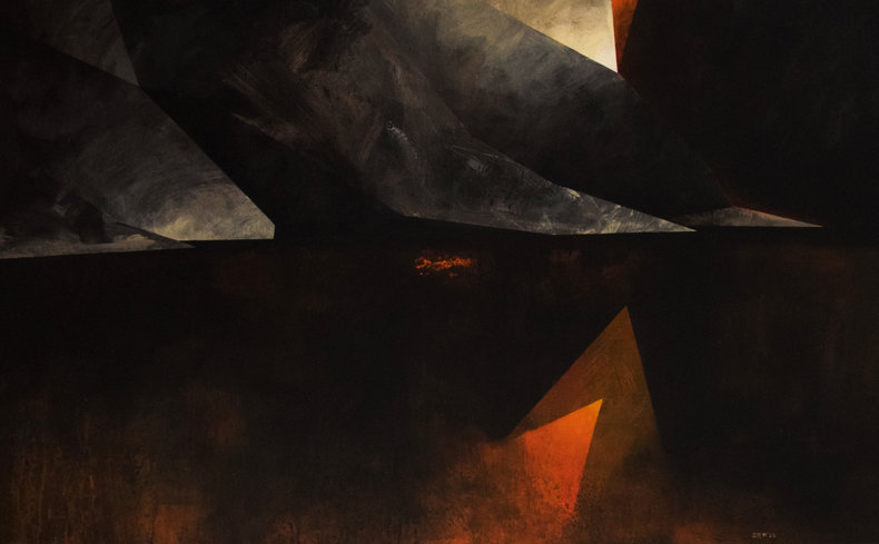 Czarny Staw pod Rysami - zachód słońca