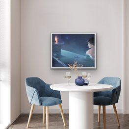 Marzyciel - akryl na płótnie