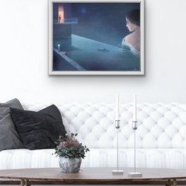 Marzyciel - akryl na płótnie