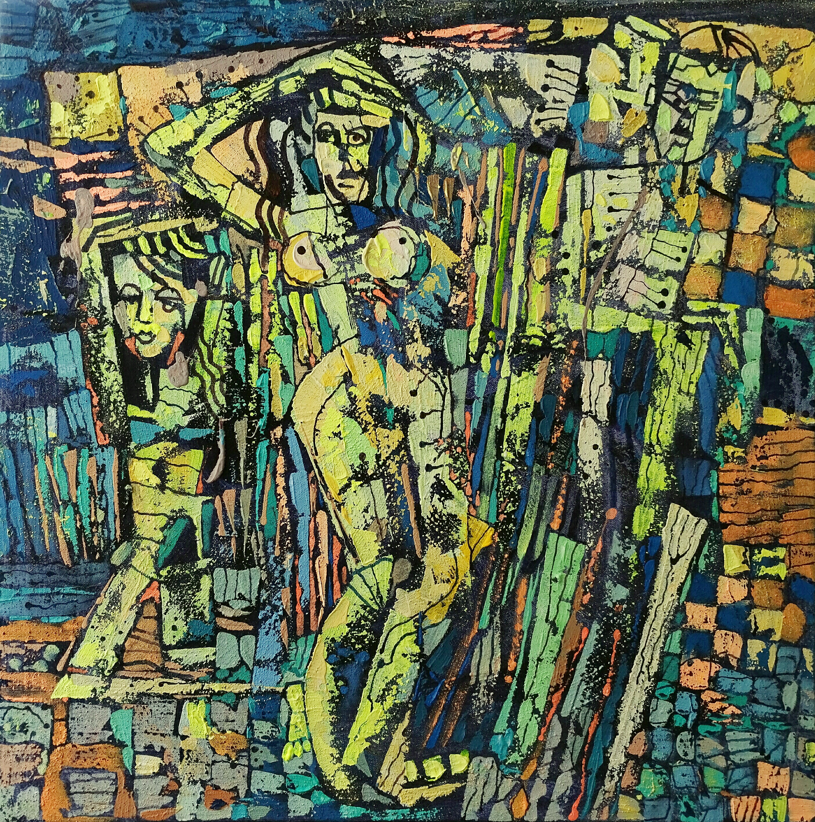 Very cheerful family on the beach