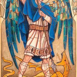 Archanioł Michał ze smokiem