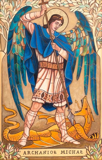 Archanioł Michał ze smokiem