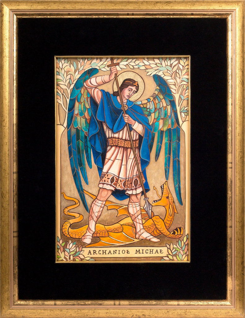 Archanioł Michał ze smokiem