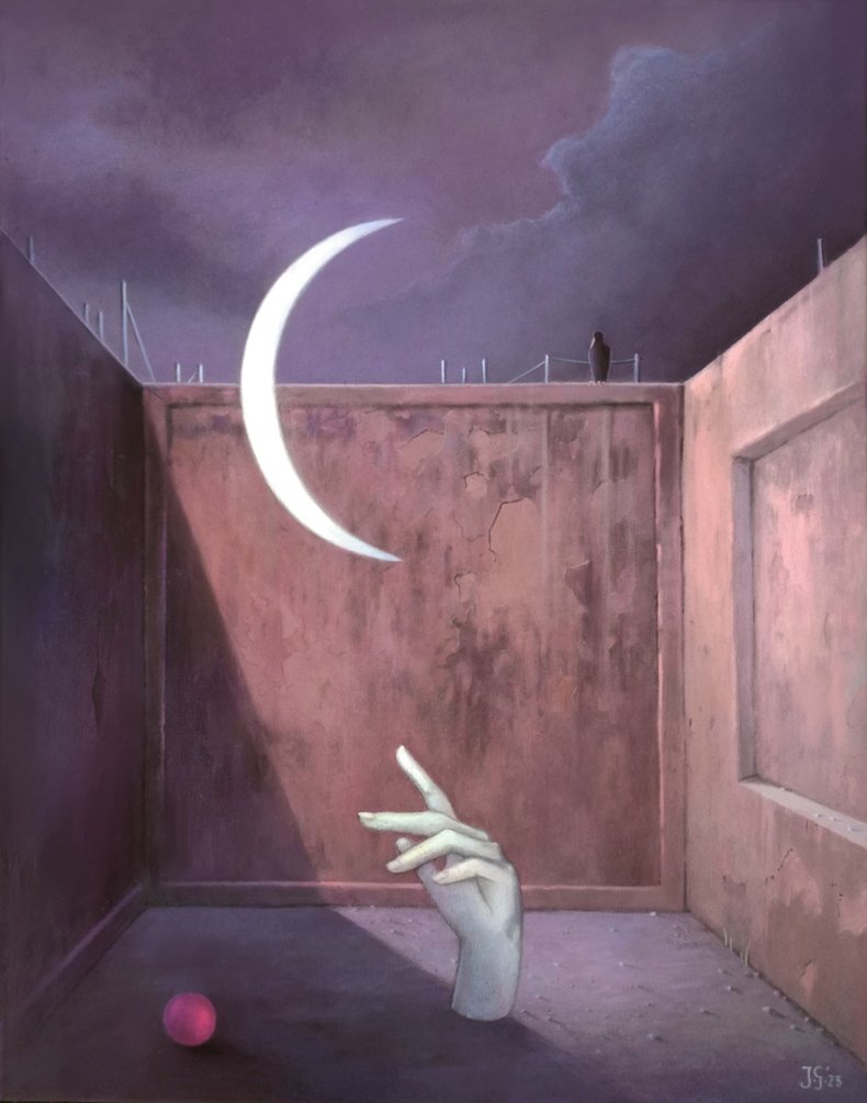 Touch - akryl na płótnie