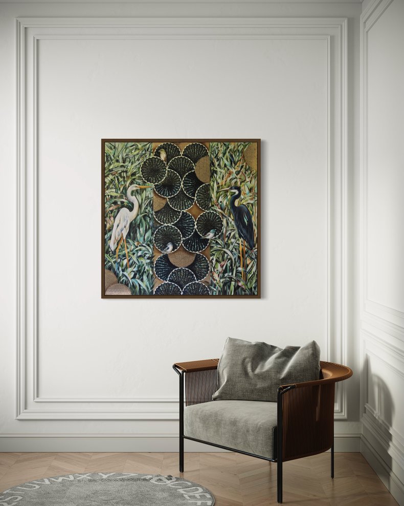 Biała czapla, czarna czapla