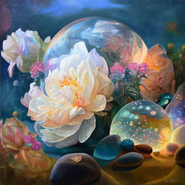 Peonia i kryształowa kula