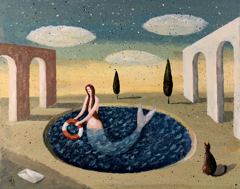 Syrenie popołudnie (szkic do obrazu)