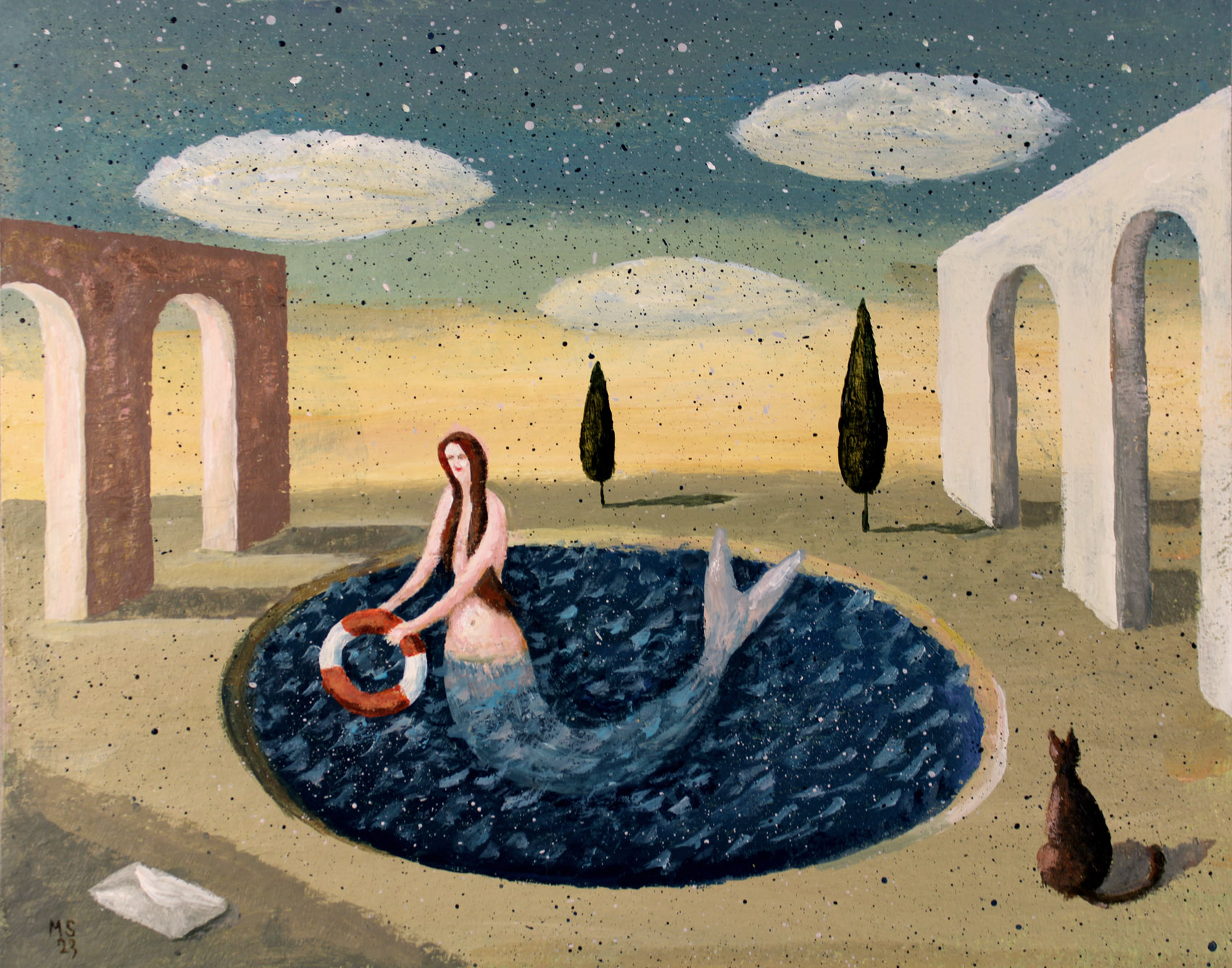 Syrenie popołudnie (szkic do obrazu)