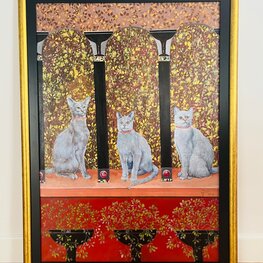 Obserwatorzy 2 - Trzy niebieskie koty w czerwonych obrożach