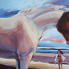 Dziewczyna na plaży 