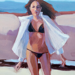 Dziewczyna na plaży 