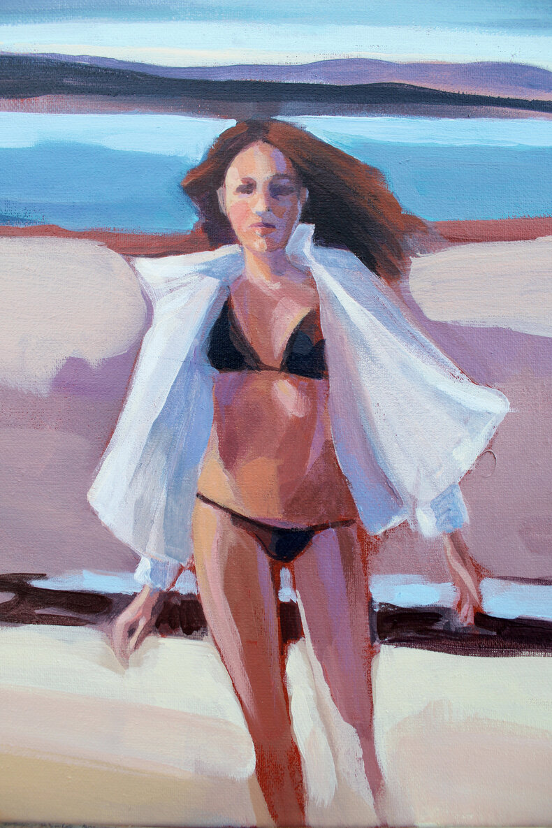 Dziewczyna na plaży 