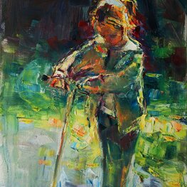 Dziewczynka z hulajnogą II