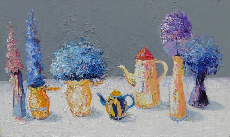 Imbryczki wśród bukietów