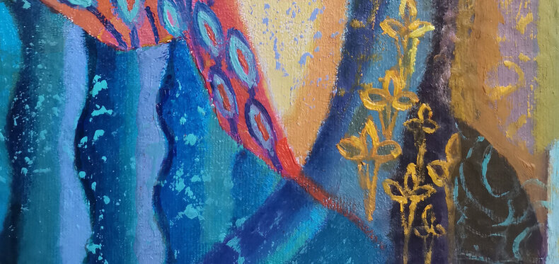 Kompozycja z kwiatuszkami