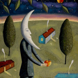 Księżyc w ogrodzie