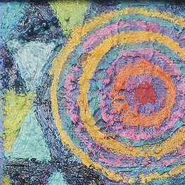 Krajobraz z kwitnącymi drzewkami