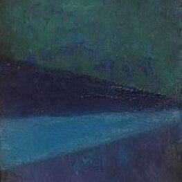 Krajobraz z kwitnącymi drzewkami