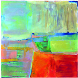 Pejzaż z czerwonym polem