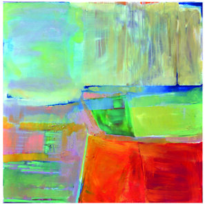 Pejzaż z czerwonym polem