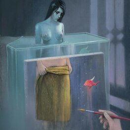 In Atelier - akryl na płótnie